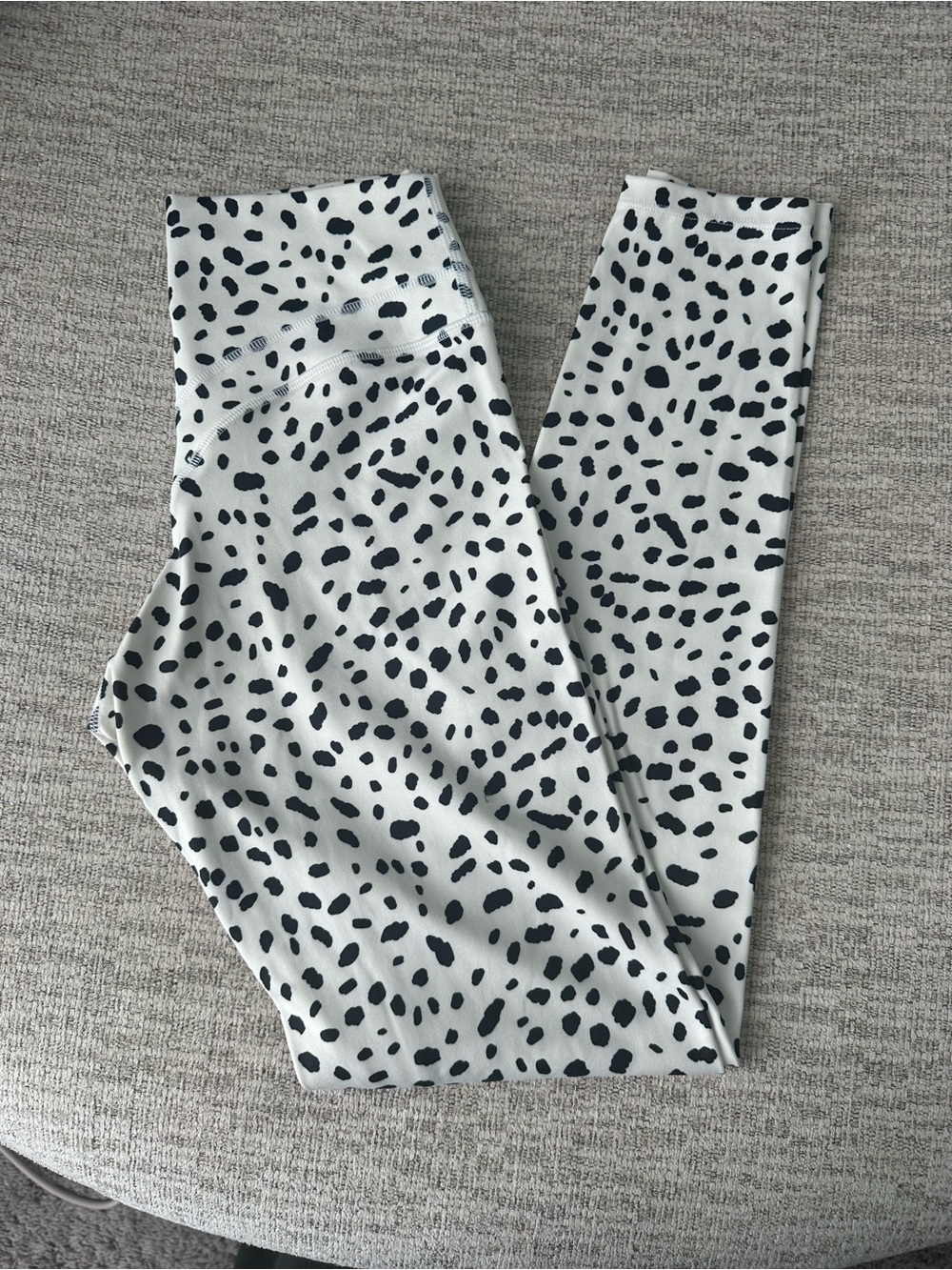 Vitality Black & White Dalmatian Print Leggings